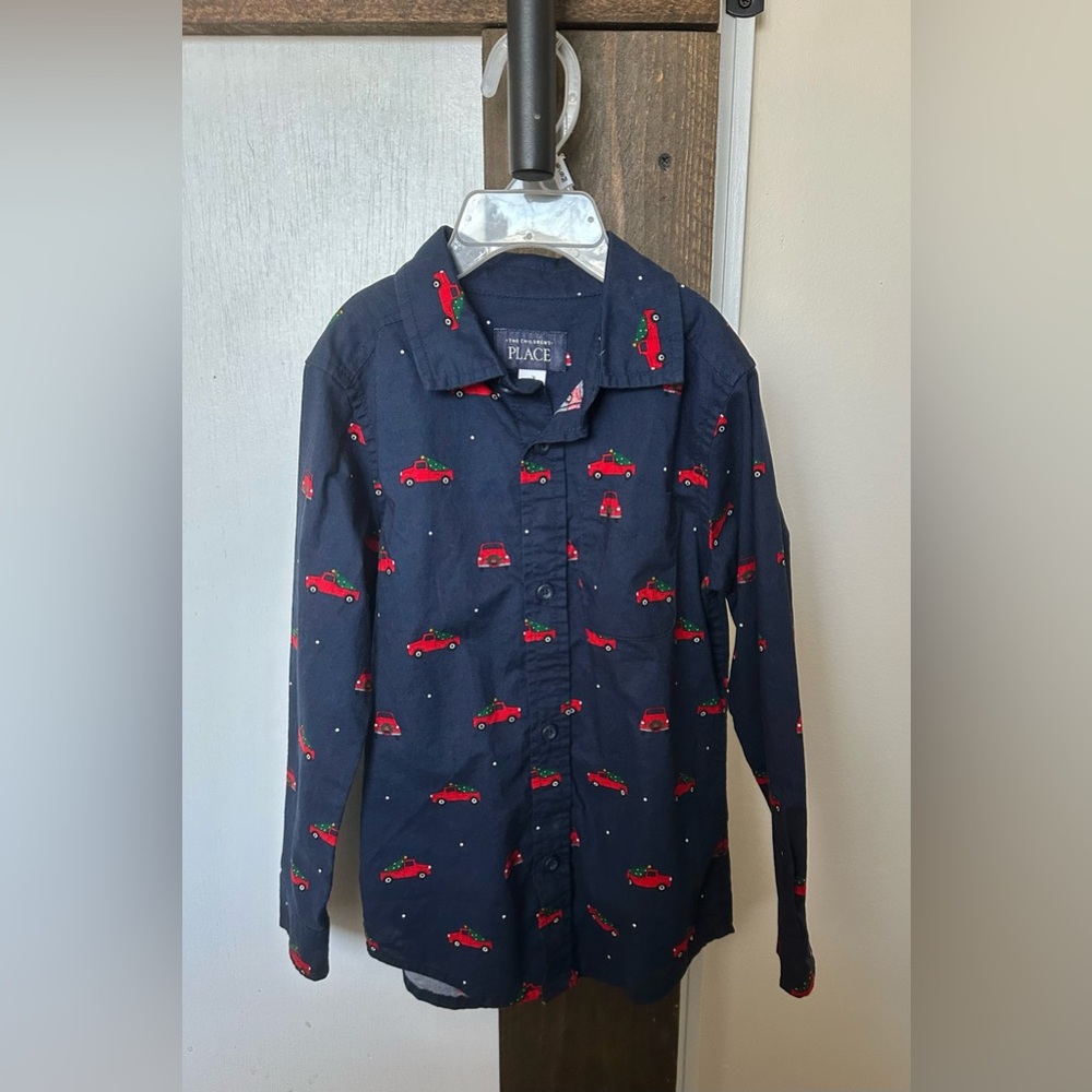Boys 4T Christmas collared button down